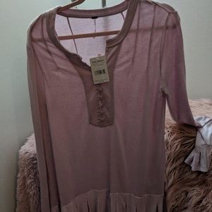 Free People Large Lavender shirt BRAND NEW